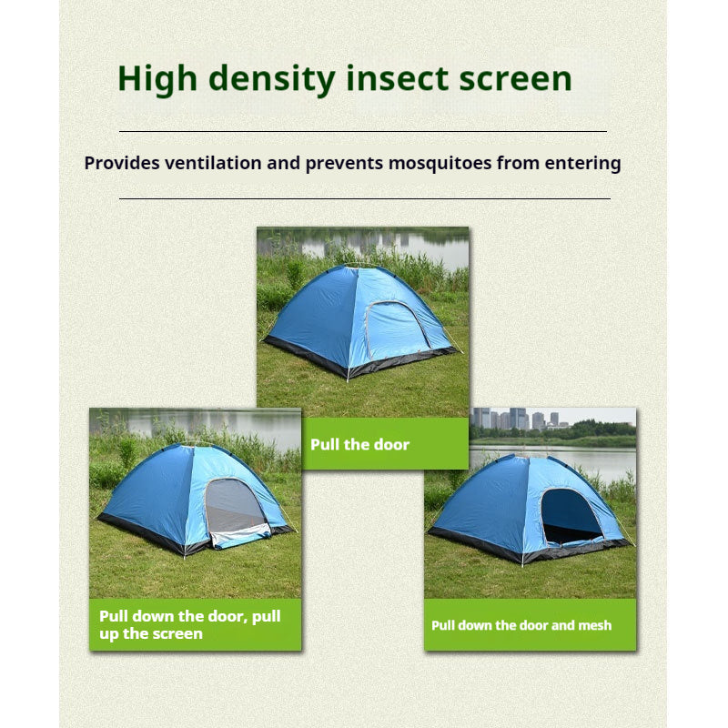 Outdoor Camping Fully Automatic Portable Folding Camping Tent 3-4 Person Beach Tent Quick Opening Two Person Camping Set