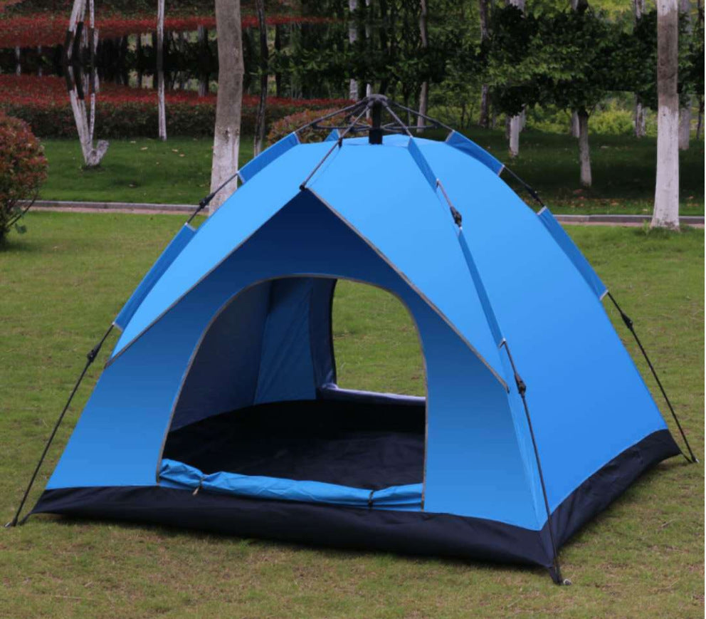 DONG new camping tent outdoor tent 3-4 people automatic double-layer tent outdoor quick-opening portable tent