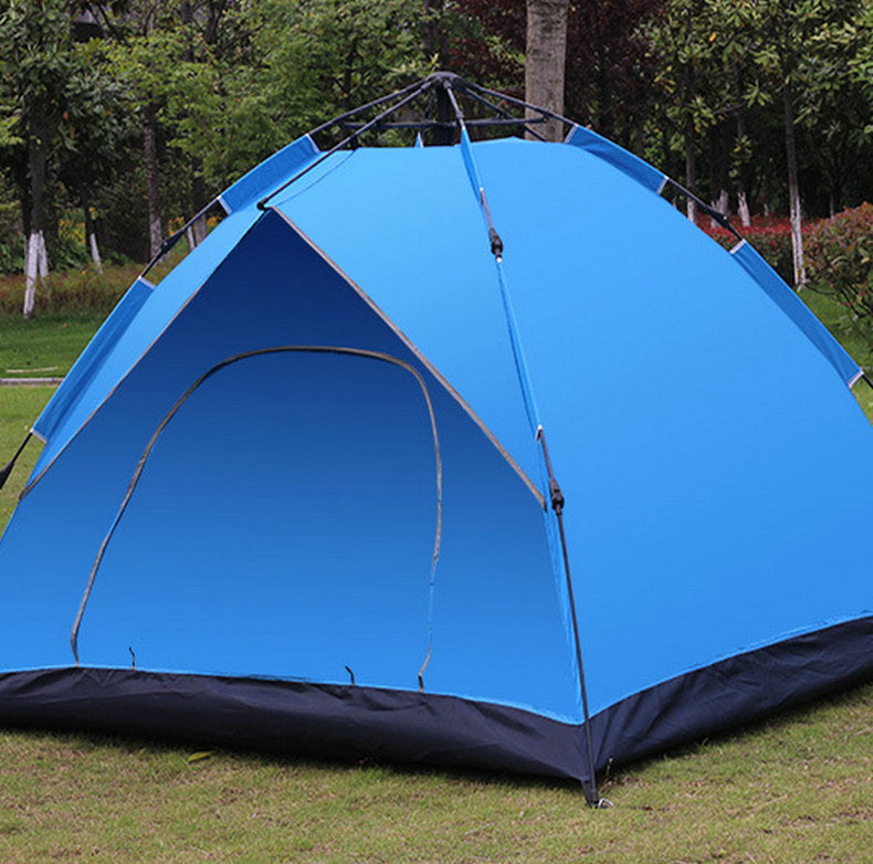 DONG new camping tent outdoor tent 3-4 people automatic double-layer tent outdoor quick-opening portable tent