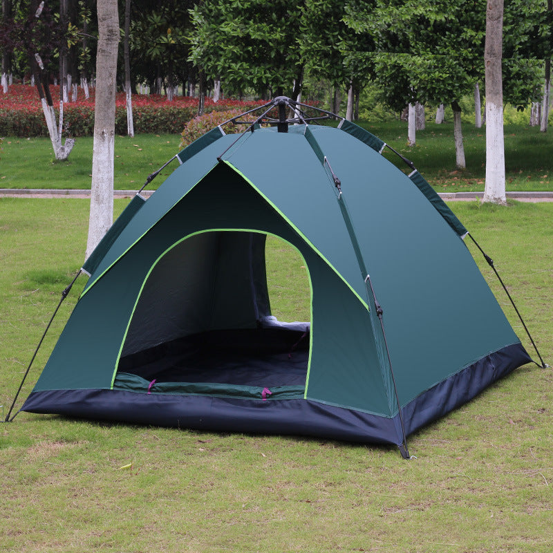 DONG new camping tent outdoor tent 3-4 people automatic double-layer tent outdoor quick-opening portable tent