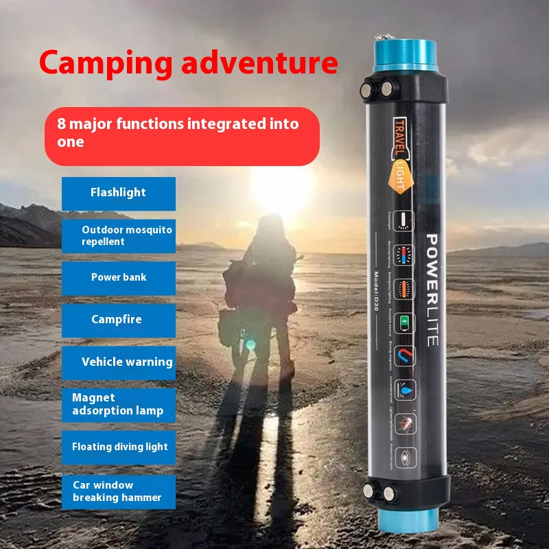 Amazon new lamp camping lamp led multi-function waterproof camping tent lamp magnetic charging mosquito repellent emergency lamp