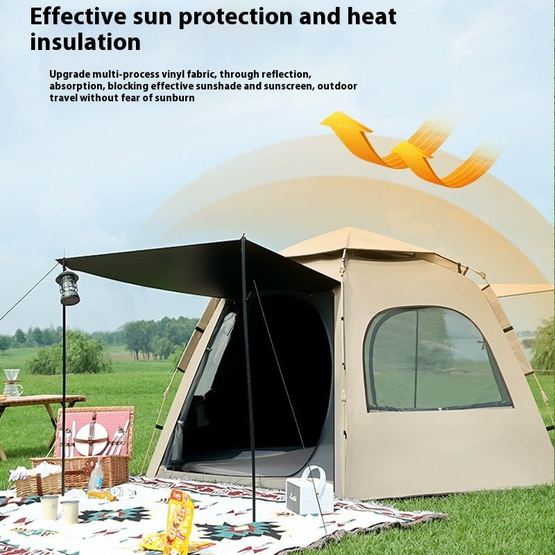 Spot outdoor tents, fully automatic hexagonal tents, waterproof and sunscreen, quick opening portable park camping tents