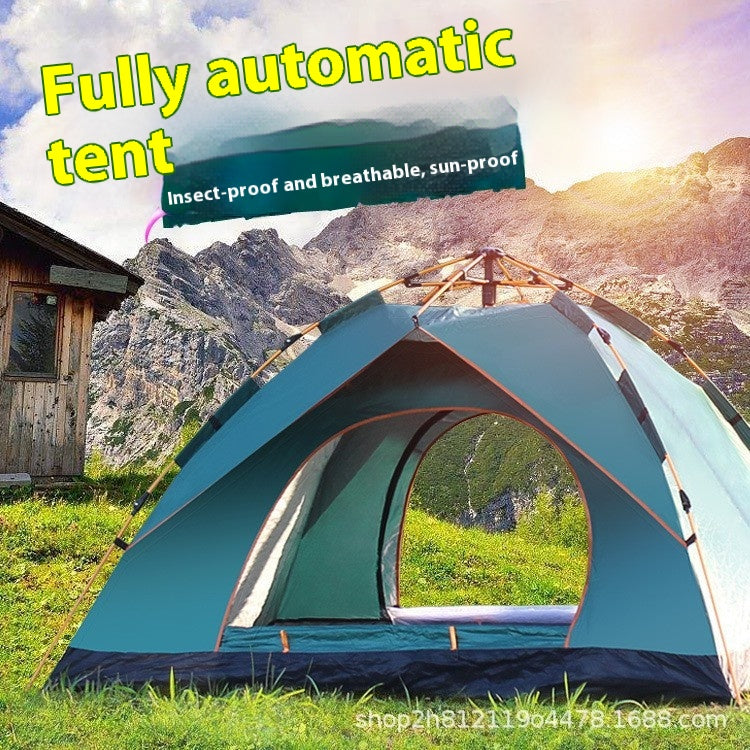 Tent outdoor folding portable camping equipment supplies automatic quick opening camping outdoor sun protection indoor