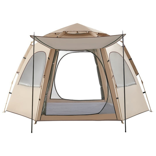 Spot outdoor tents, fully automatic hexagonal tents, waterproof and sunscreen, quick opening portable park camping tents