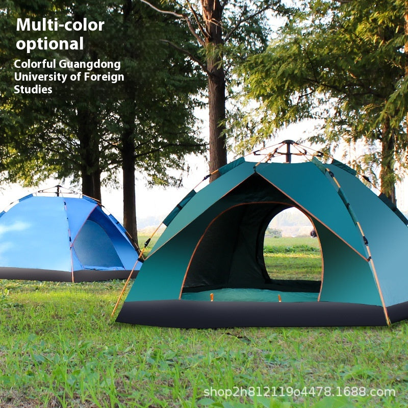 Tent outdoor folding portable camping equipment supplies automatic quick opening camping outdoor sun protection indoor